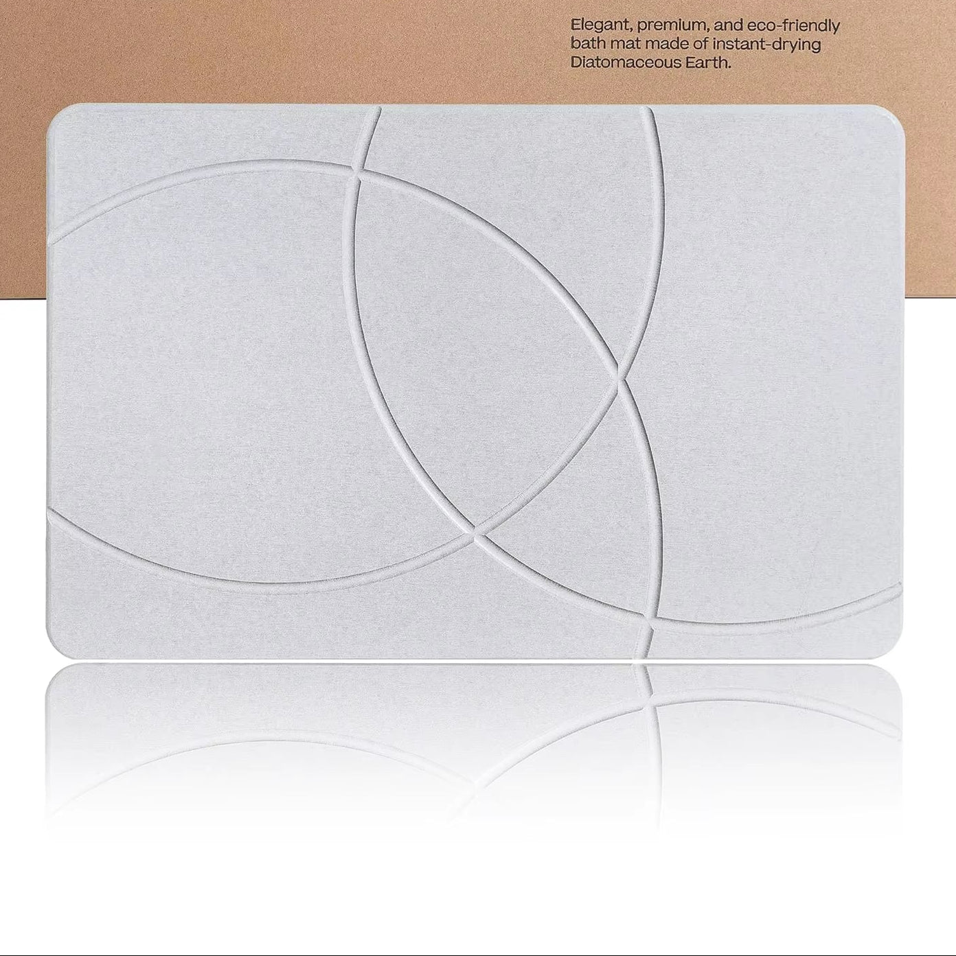 Customized Diatomaceous Earth Bath Mat Super Absorbent Rubber Stone Mat for Home Hotel Modern Design for Quick Drying Kitchen