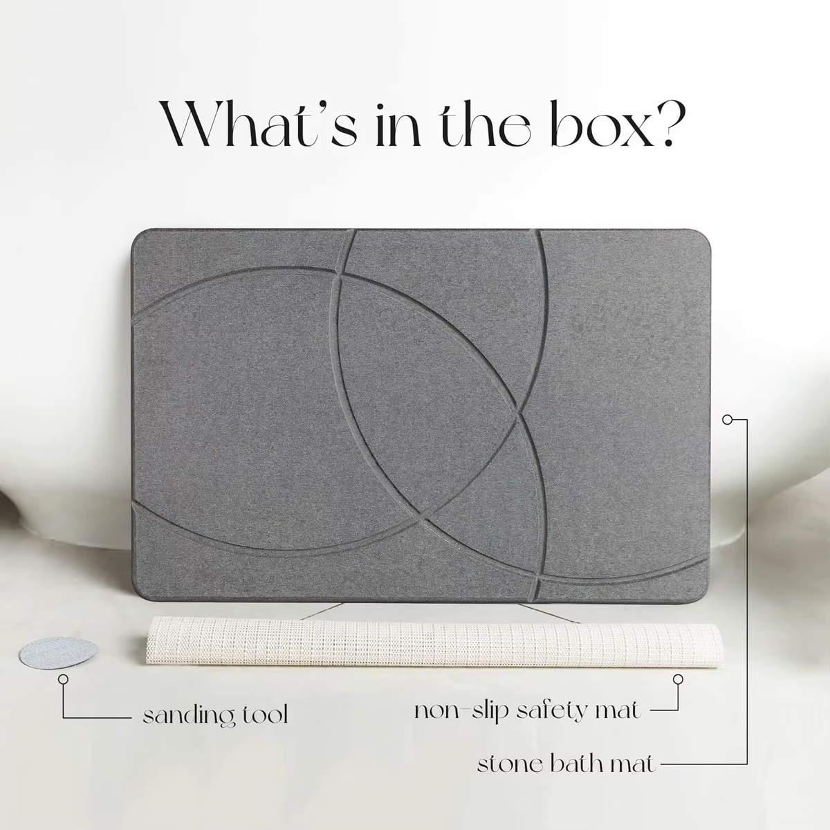 Customized Diatomaceous Earth Bath Mat Super Absorbent Rubber Stone Mat for Home Hotel Modern Design for Quick Drying Kitchen