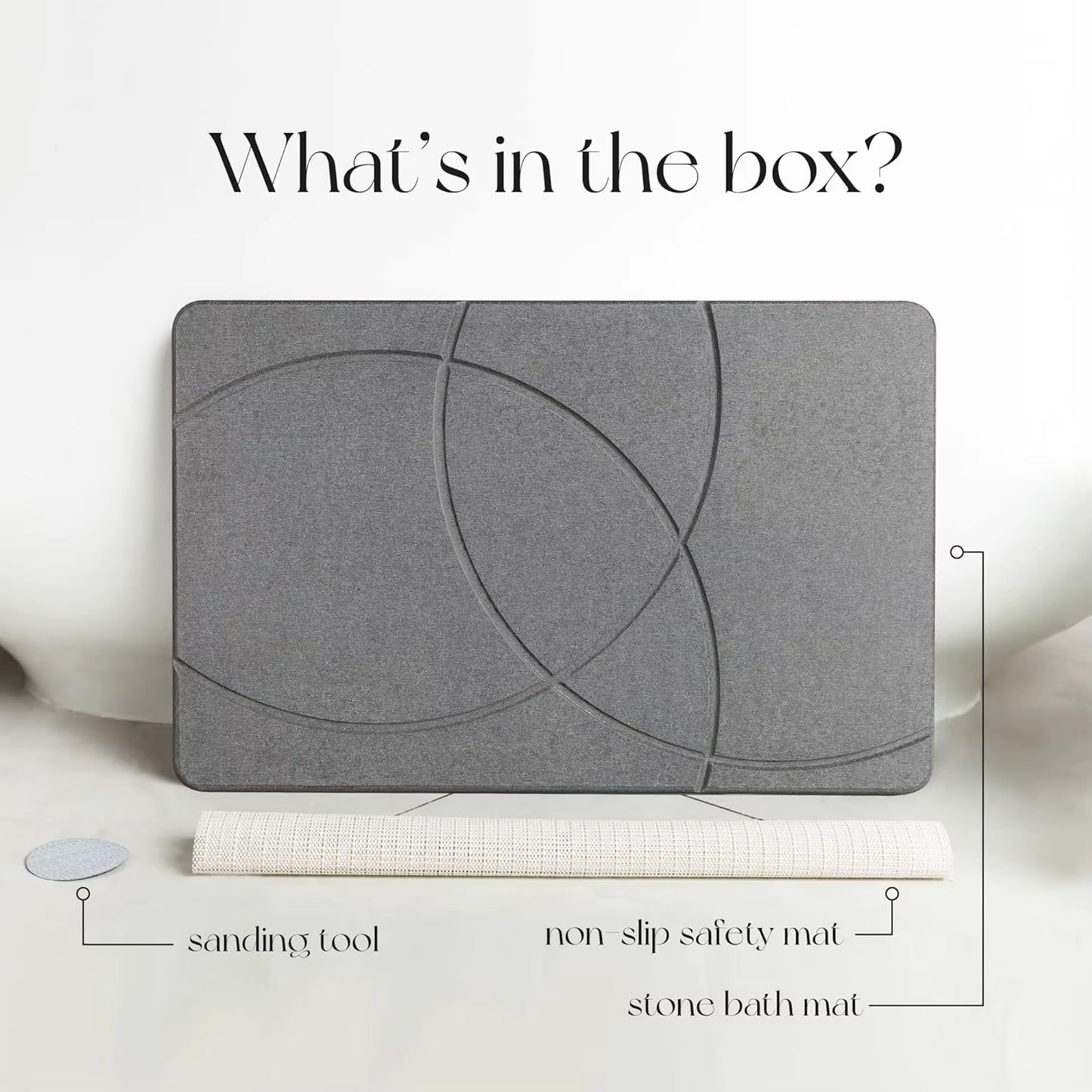 Customized Diatomaceous Earth Bath Mat Super Absorbent Rubber Stone Mat for Home Hotel Modern Design for Quick Drying Kitchen